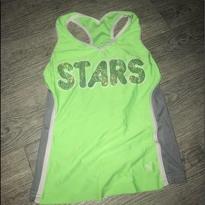 World Cup shooting stars practice tank top